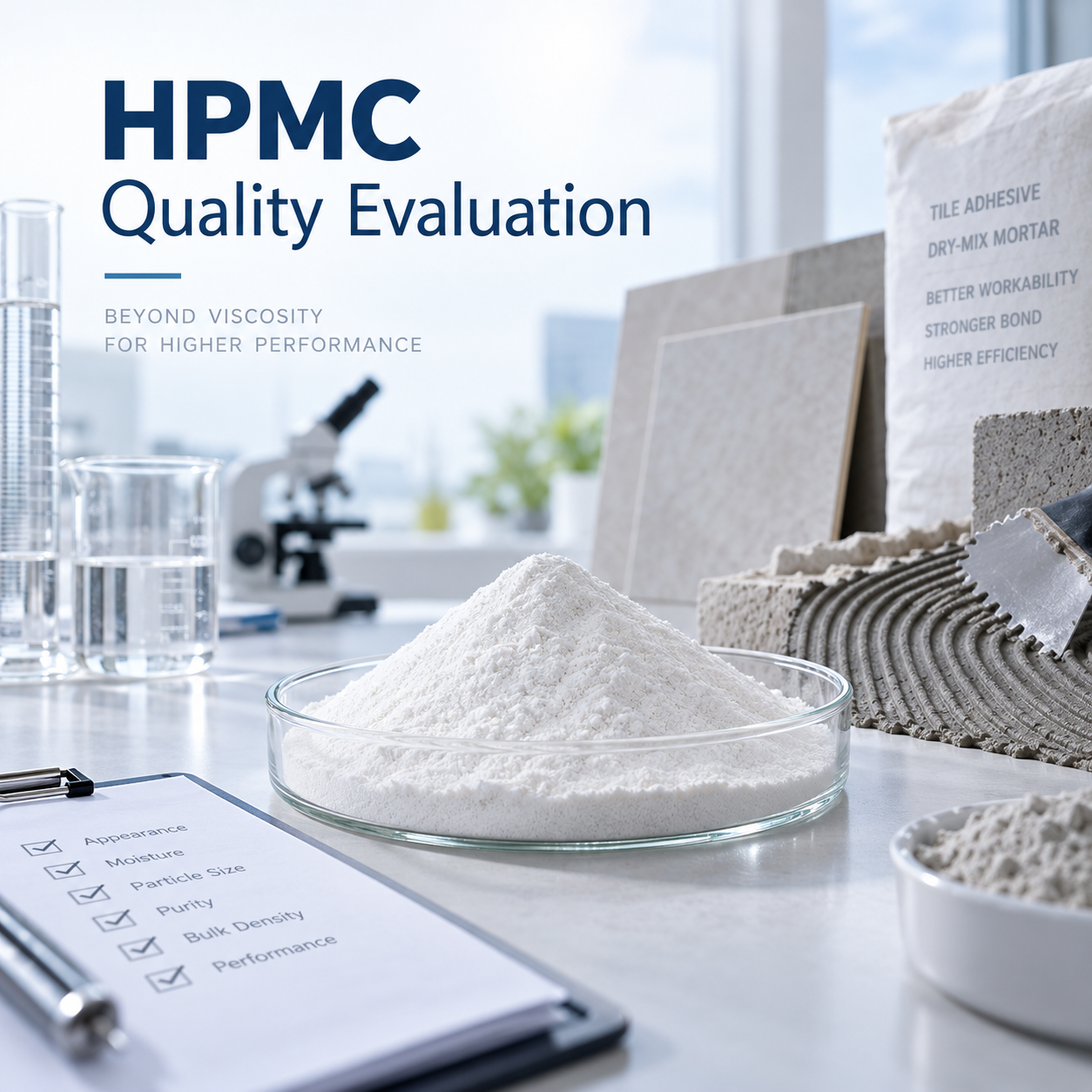 How to Evaluate HPMC Quality Beyond Viscosity? Key Parameters for Construction Grade HPMC Selection